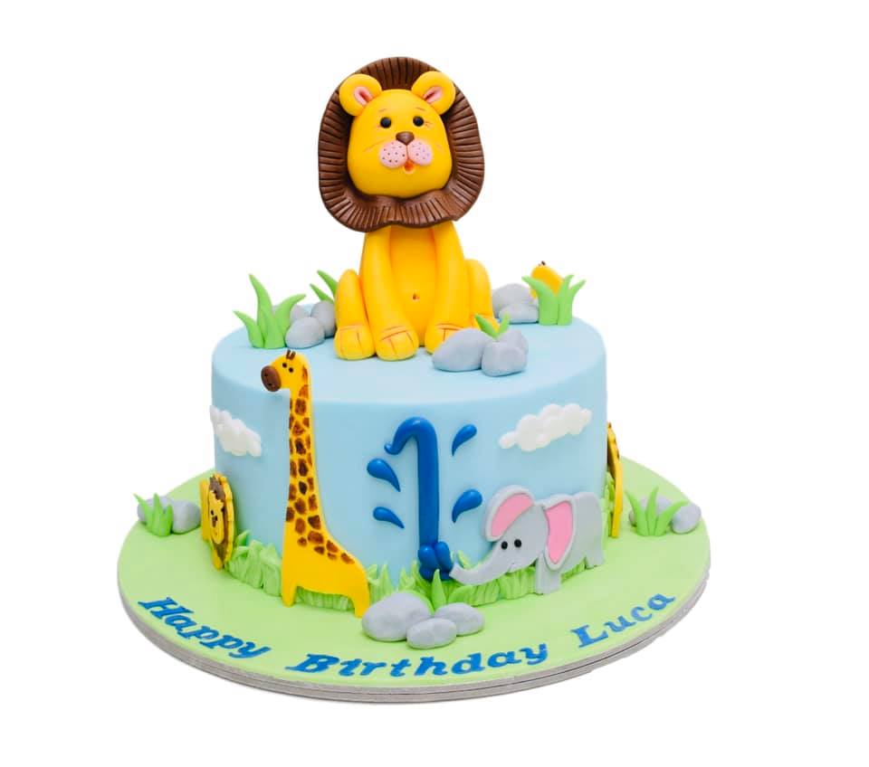 Safari cake Jungle cake and Animal cake