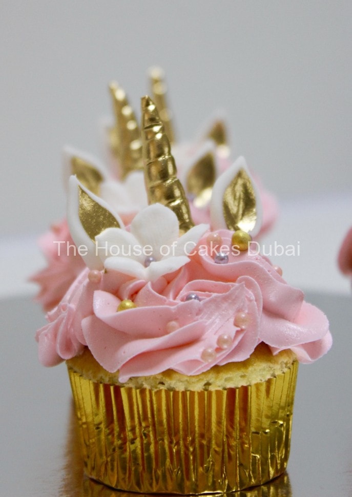 Pink unicorn cupcakes Best Cupcakes in Dubai Cupcakes
