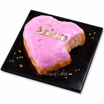 Heart With Bite Cake in Dubai