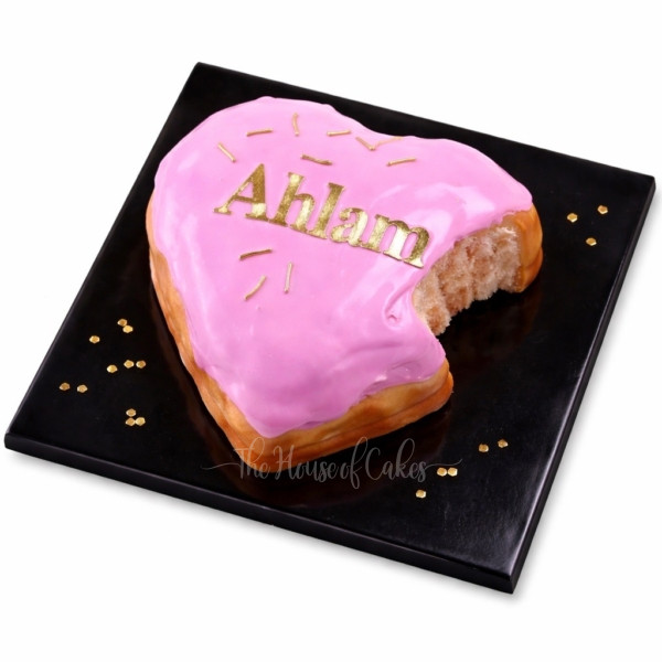 Heart With Bite Cake in Dubai