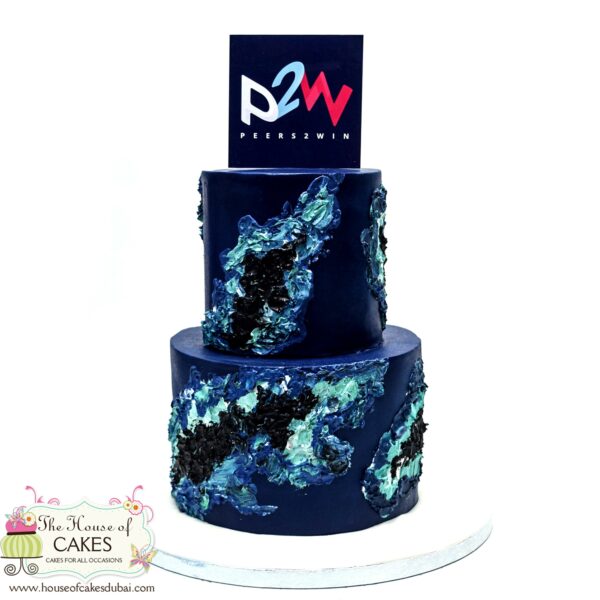 Amazing cake with company logo