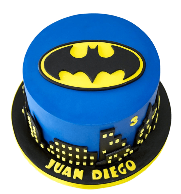 Batman logo cake 2