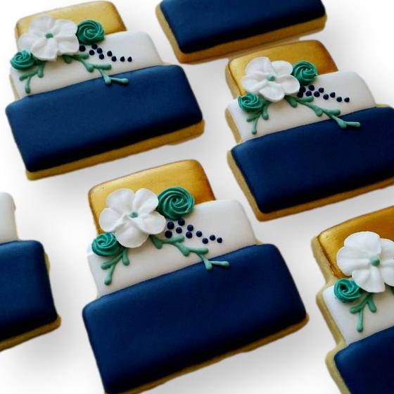 Wedding Cake Shape Cookies