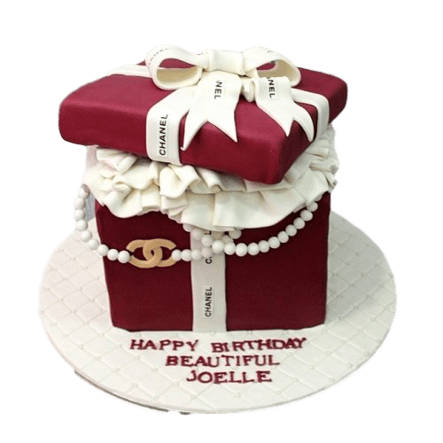 Chanel box cake 2