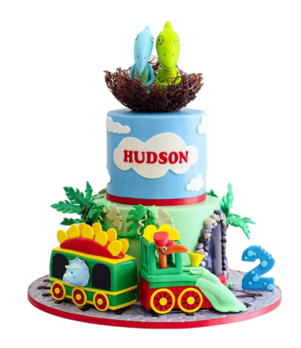 Dinosaur train cake