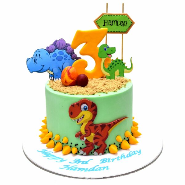 Cute dinosaurs cake 4
