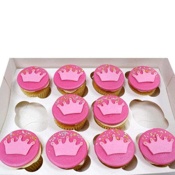 Princess crown cupcakes