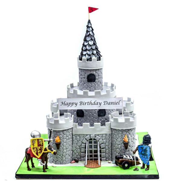 Knight castle cake