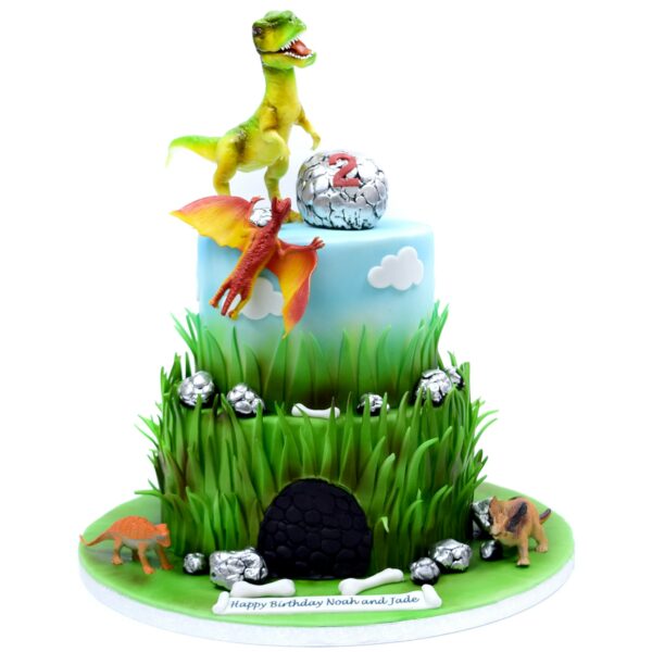 Dinosaurs theme cake 3