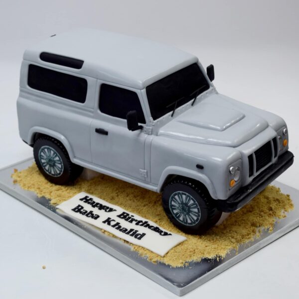 Jeep shape cake