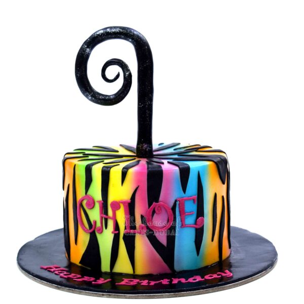 Neon abstract Cake
