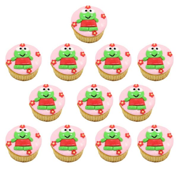 Hello Kitty Cupcakes - Keroppi Cupcakes