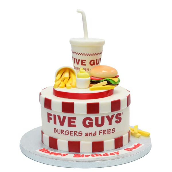 Five guys burgers and fries cake