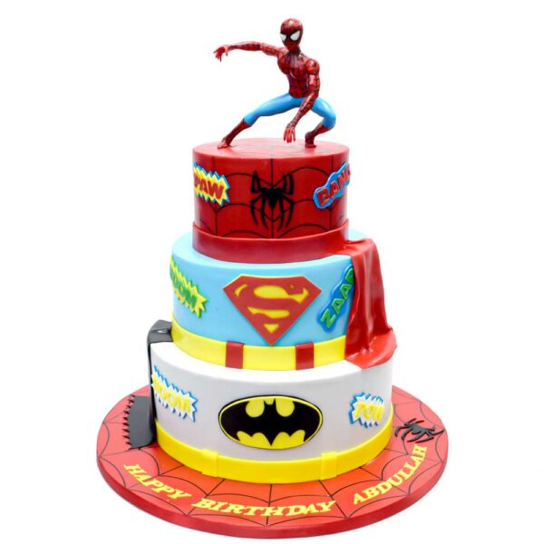 Superheroes cake 9