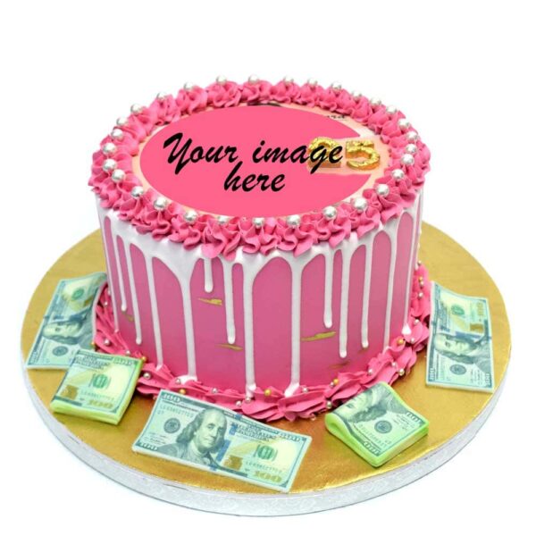 Money Cake with photo or logo