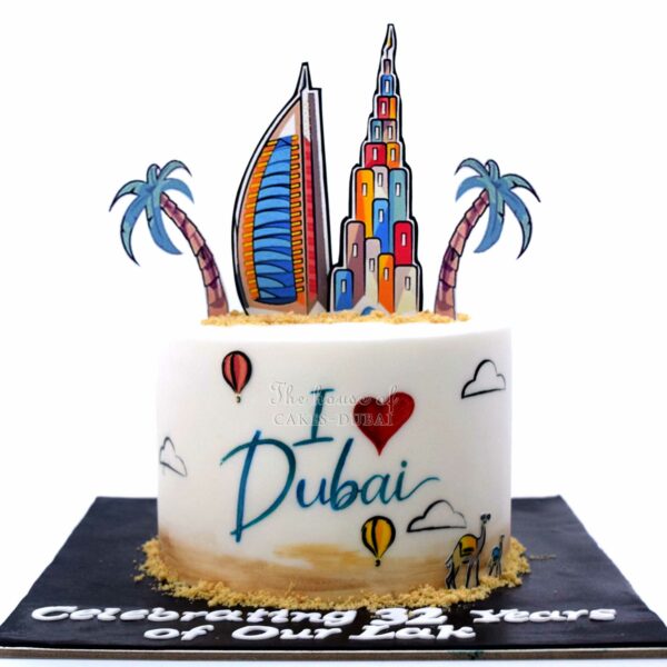 Dubai theme cake