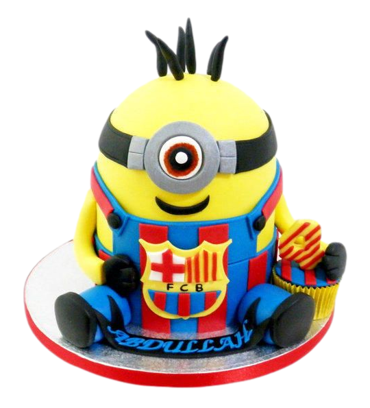 Minion Barcelona Cake