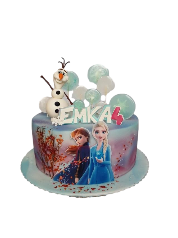 Elsa and Anna Cake 3
