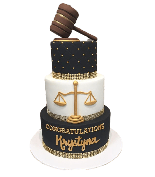 Lawyer graduation cake 3
