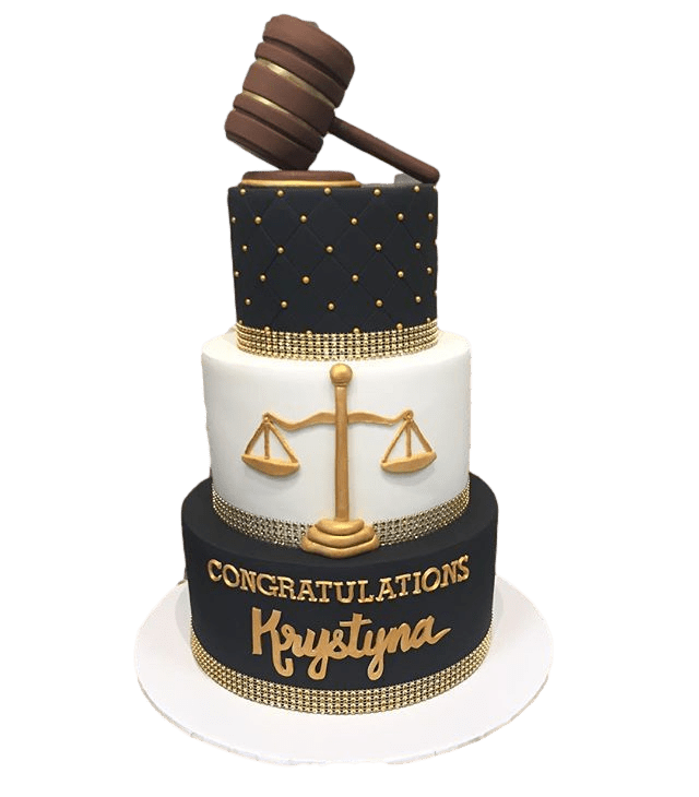 Lawyer graduation cake 3