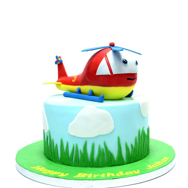 Cake with helicopter 2