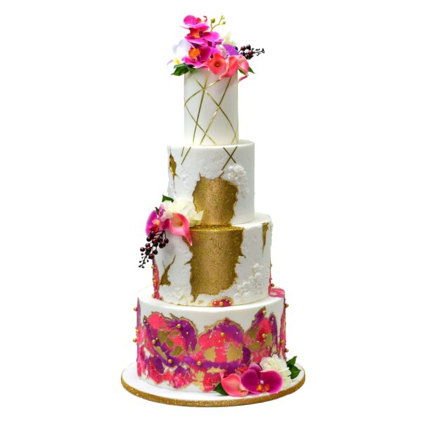 Modern Elegant Wedding Cake