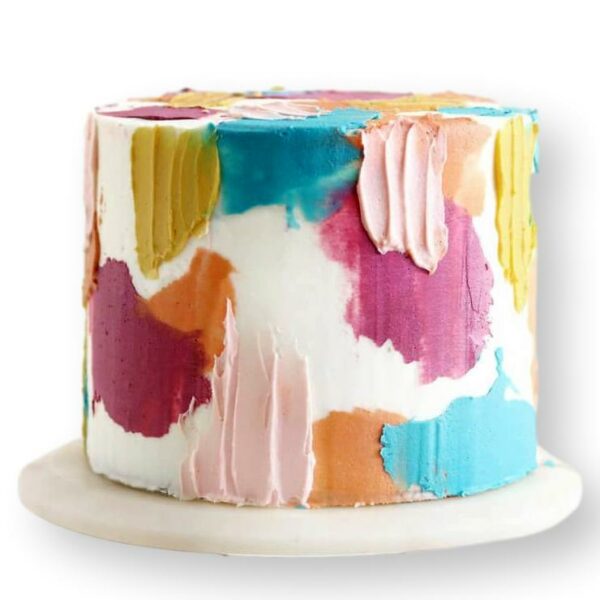 Modern Colourful Cream Cake - same day delivery