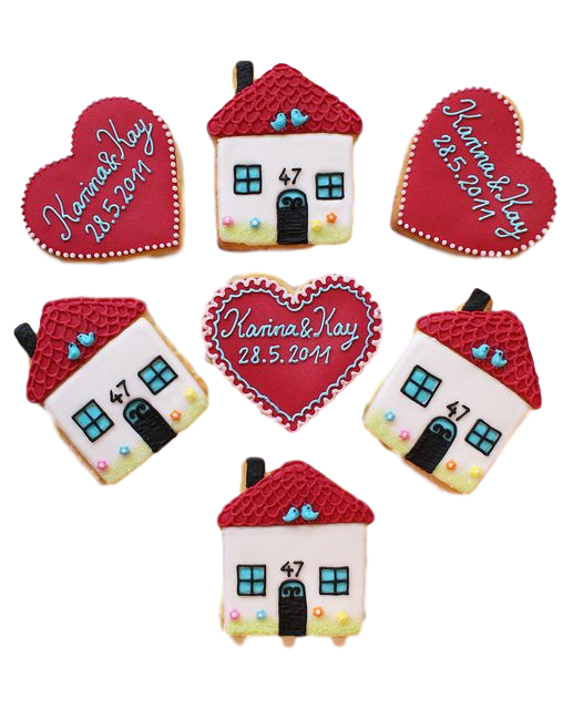 House shaped cookies