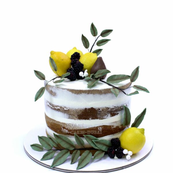Lemon Theme Birthday Cake