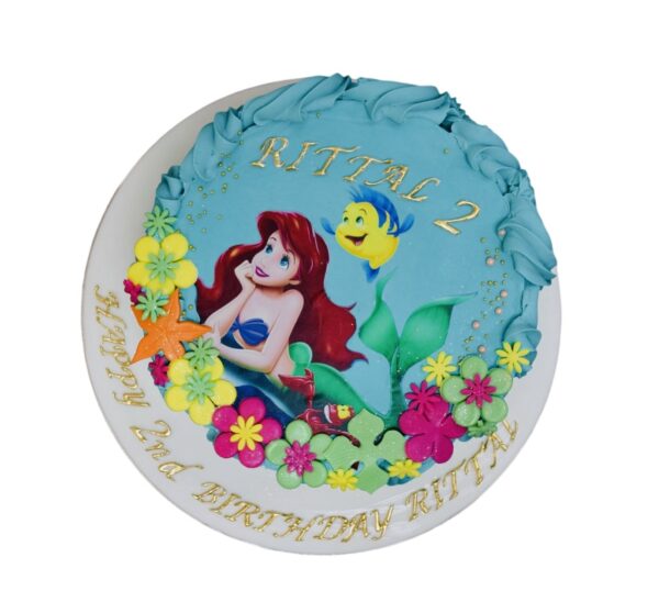 Ariel mermaid cake 21