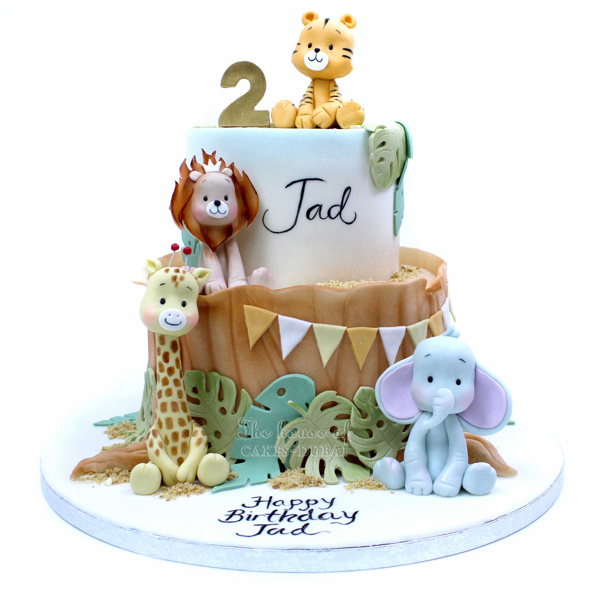 Jungle animals cake 8
