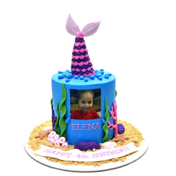 Mermaid Cake with photo