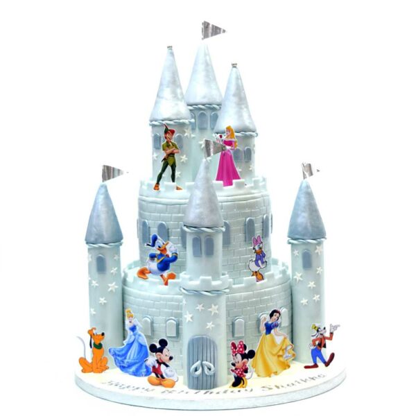 Mickey Mouse and friends castle cake