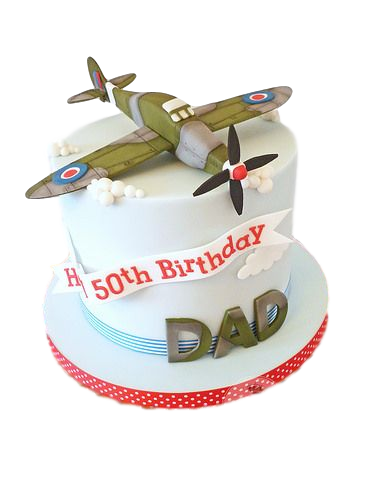 Military plane cake