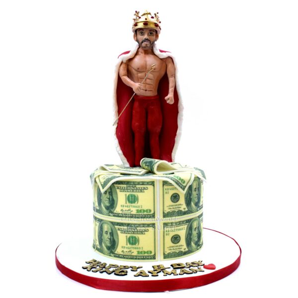 King and money cake