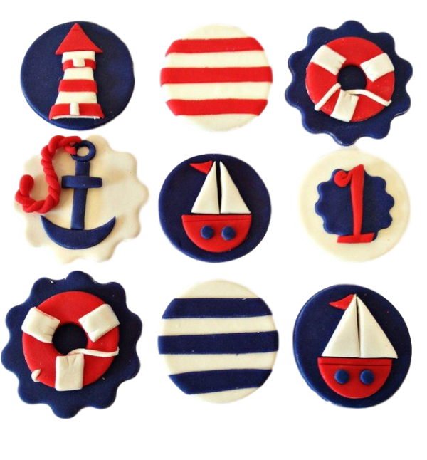Ahoy sailing nautical theme cookies