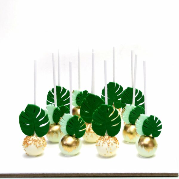 Palm leaf cake pops