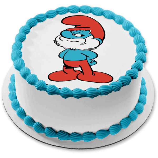 Papa Smurf Cake