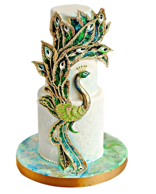 Peacock cake 4