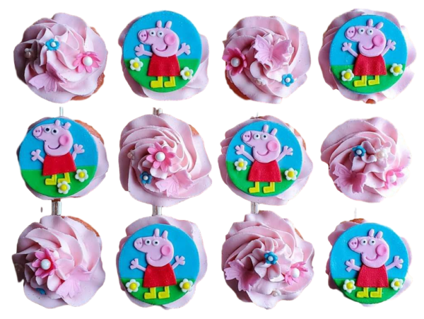 Peppa pig cupcakes