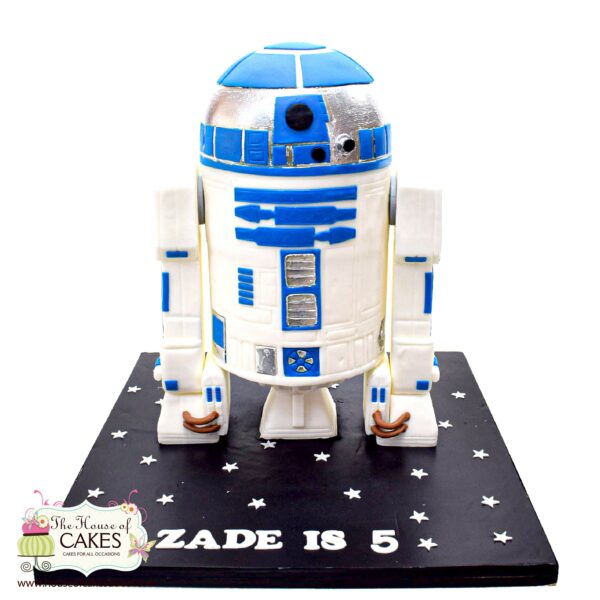 R2-D2 robot star wars cake