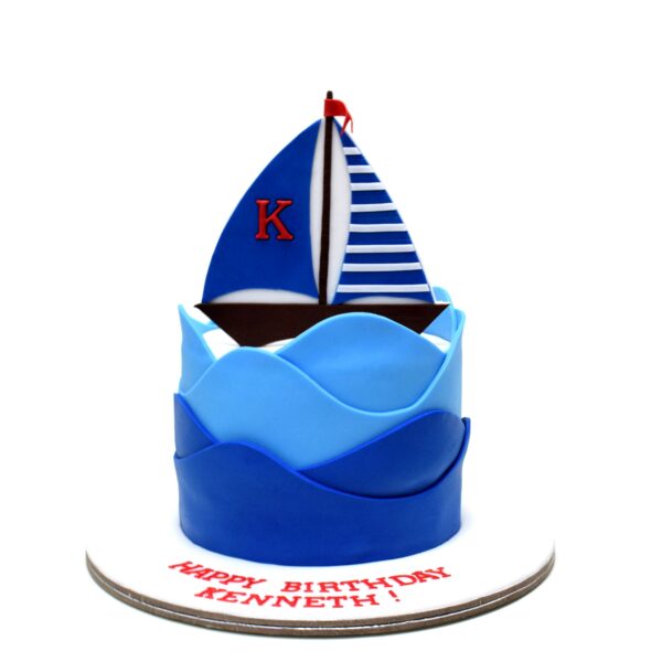 Sailing boat cake 5