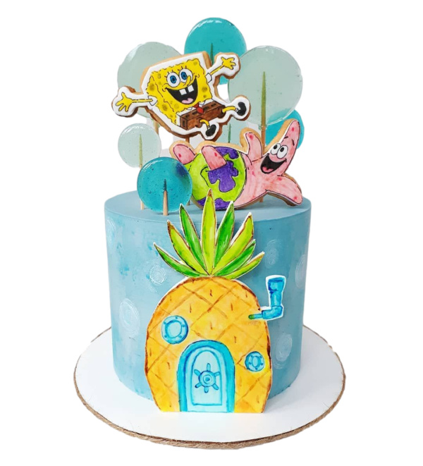 Sponge Bob cake 4