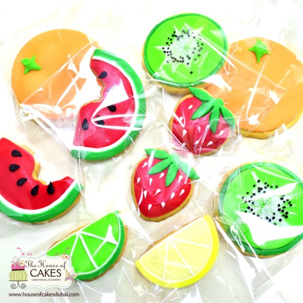 Summer theme fruit shape cookies