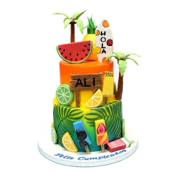Tropical Theme Cake 3