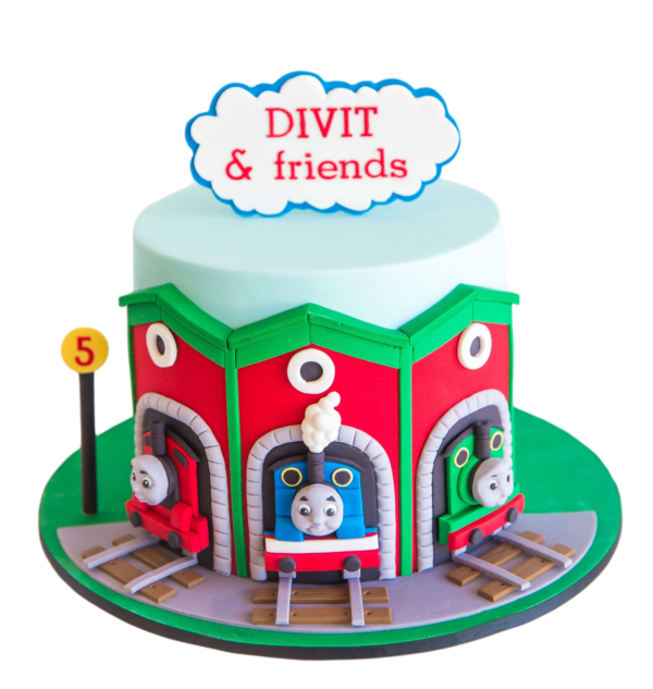 First Birthday Cake Thomas Tank