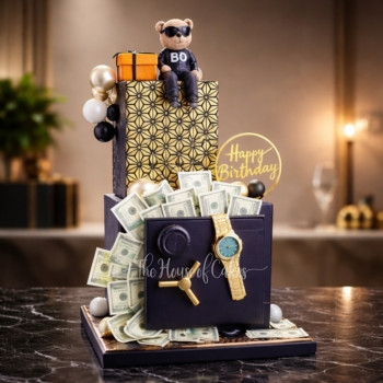 Vault Money Safe Theme Cake