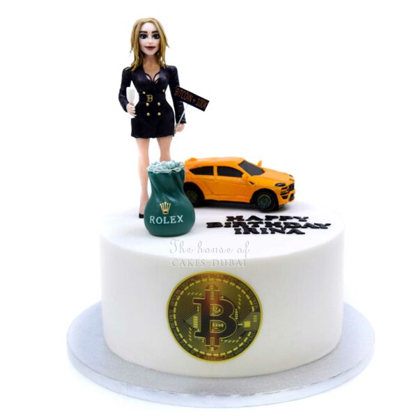 Bitcoins made me rich cake