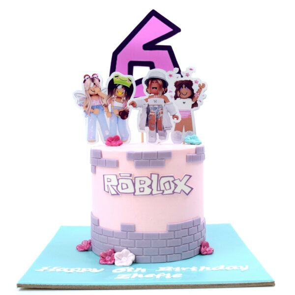 Pink Roblox Cake