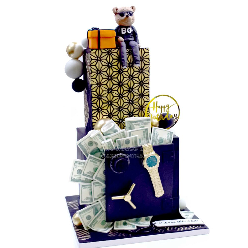 Vault money safe theme cake The House of Cakes Dubai